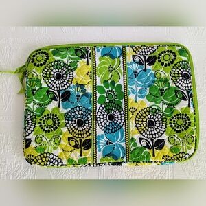 Vera Bradley Blue Green Yellow Floral 17 Laptop Bag Case Quilted Cotton …